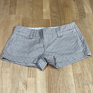 Y2K Hurley gray plaid Women's Shorts Size:3